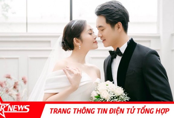 Ảnh cưới của MC Thùy Linh và diễn viên Phùng Đức Hiếu