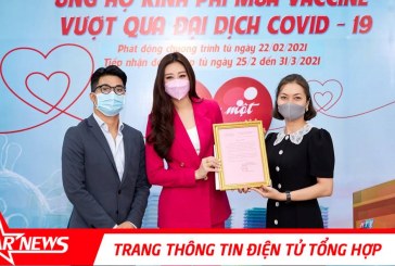 Hoa hậu Khánh Vân đóng góp vào quỹ “Chung một tấm lòng” chung tay đẩy lùi dịch Covid-19