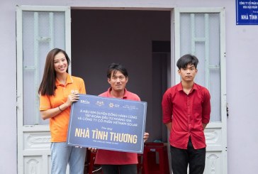 Á hậu Kim Duyên trao nhà tình thương cho học sinh nghèo vượt khó tại Long An