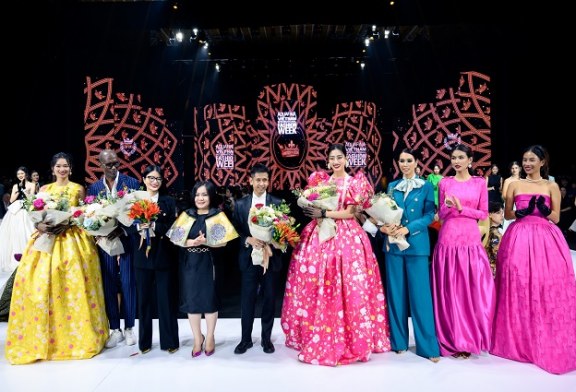 Hoa hậu Lương Thùy Linh, Quán quân Siêu mẫu Châu Á khoáy đảo sàn diễn Aquafina Vietnam International Fashion Week 2022