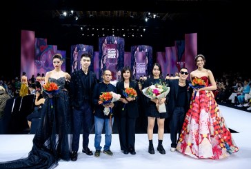 Đỗ Hà – Khánh Vân đọ sắc trong BST “Giấc mơ hoa” của Tracy Studio tại Aquafina Vietnam International Fashion Week