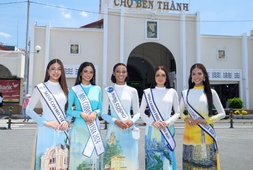 Dàn thí sinh Miss Cosmo 2024 thả dàn với Áo dài và nón lá truyền thống Việt Nam